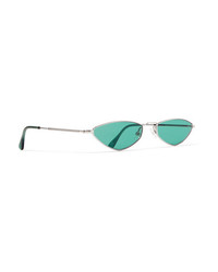 Andy Wolf Eliza Oval Frame Metal Sunglasses