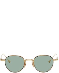 Lunetterie Générale Gold Green Caf Racer Sunglasses