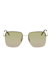 Saint Laurent Gold Sl 312 Sunglasses
