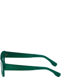 RetroSuperFuture Green Colpo Francis Sunglasses