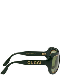 Gucci Green Navigator Sunglasses