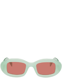 RetroSuperFuture Green Rectangular Sunglasses