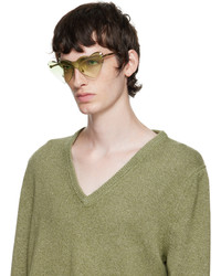 Loewe Green Rimless Sunglasses