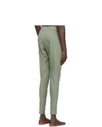 The Viridi-anne Green Cotton Smooth High Gauge Lounge Pants