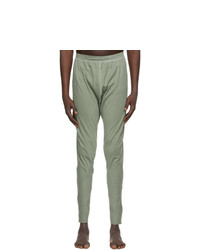 The Viridi-anne Green Cotton Smooth High Gauge Lounge Pants