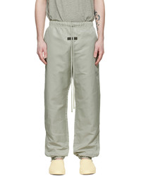 Essentials Green Nylon Track Pants