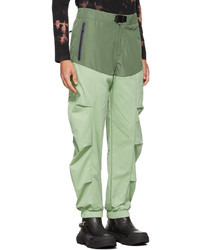 A. A. Spectrum Green Spliced Sport Lounge Pants