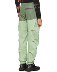 A. A. Spectrum Green Spliced Sport Lounge Pants
