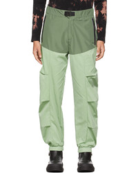 A. A. Spectrum Green Spliced Sport Lounge Pants