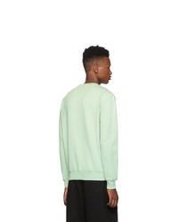 AMI Alexandre Mattiussi Green Ami De Coeur Sweatshirt