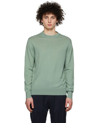 Ermenegildo Zegna Green Cotton Sweatshirt