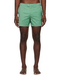 Tom Ford Green Compact Poplin Swim Shorts