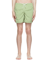 Bather Green Polyester Swim Shorts