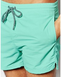Pull&Bear Swim Shorts In Mint Green