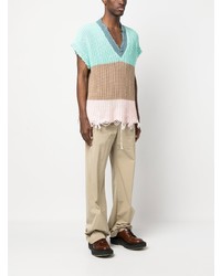 DSQUARED2 Colour Block Cotton Knitted Vest