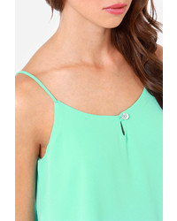 Lucy-Love Lucy Love Sunshine Mint Green Tank Top