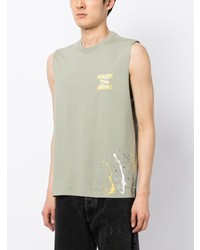 Musium Div. Splatter Detail Cotton Tank Top