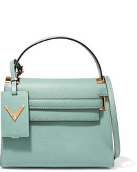 Valentino My Rockstud Small Textured Leather Tote Mint