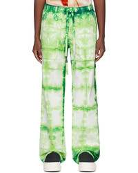 Nahmias Green Tie Dye Baggy Trousers