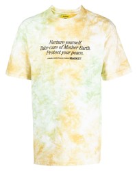 MARKET Tie Dye Print Short Sleeved T Shirt