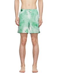 Bather Green Shibori Swim Shorts