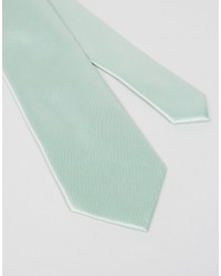 Asos Wedding Tie In Pale Green