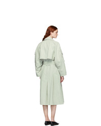 Low Classic Green Sleeve Pocket Trench Coat