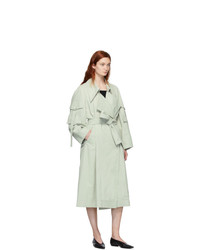 Low Classic Green Sleeve Pocket Trench Coat