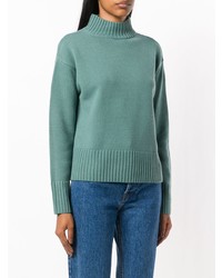 Yves Salomon High Neck Knit Sweater