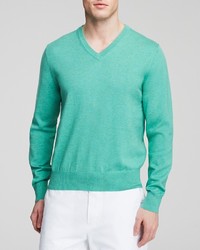 Brooks Brothers Solid V Neck Sweater