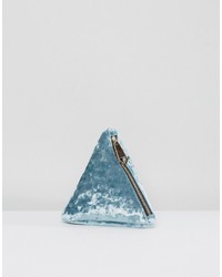 Asos Velvet Pyramid Clutch Bag