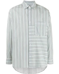 FIVE CM Stripe Panelled Long Sleeve Shirt