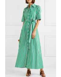 Evi Grintela Valerie Striped Cotton Poplin Maxi Dress