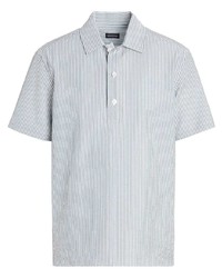 Zegna Striped Cotton Polo Shirt