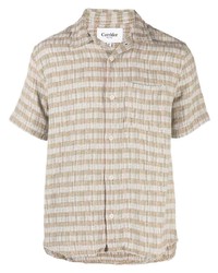 Corridor Striped Short Sleeve Cotton Shirt