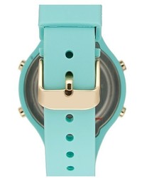Titanium Lcd Silicone Strap Watch 39mm