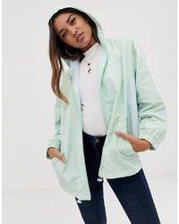 ASOS DESIGN Colour Block Zip Through Anorak Jacket