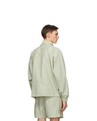 Essentials Green Half Zip Track Jacket