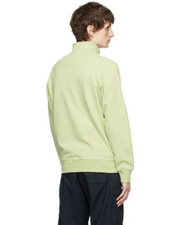 Stone Island Green Cotton Sweater