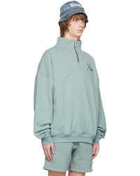 Rhude Green Embroidered Sweater