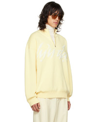 LU'U DAN Yellow Half Zip Sweater