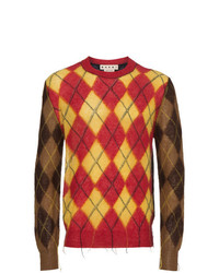 Marni Argyle Colour Blocked Sweater
