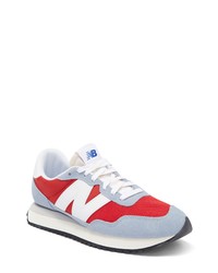 New Balance 237 Sneaker In Dusk Blueteam Red At Nordstrom