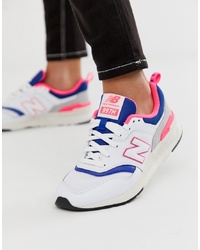 New Balance 997 Pink And White Trainers