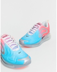 Nike Air Max 720 Trainers In Pink And Blue