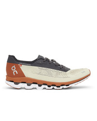 On Beige And Orange Cloudboom Sneakers