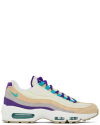 Nike Beige Purple Air Max 95 Se Sneakers