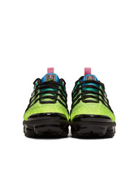 Nike Black And Green Air Vapormax Plus Sneakers