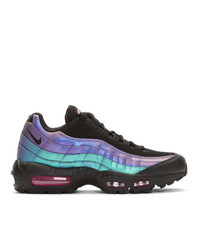 Nike Black And Purple Air Max 95 Prm Sneakers