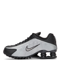Nike Black And Silver Shox R4 Sneakers